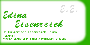 edina eisenreich business card